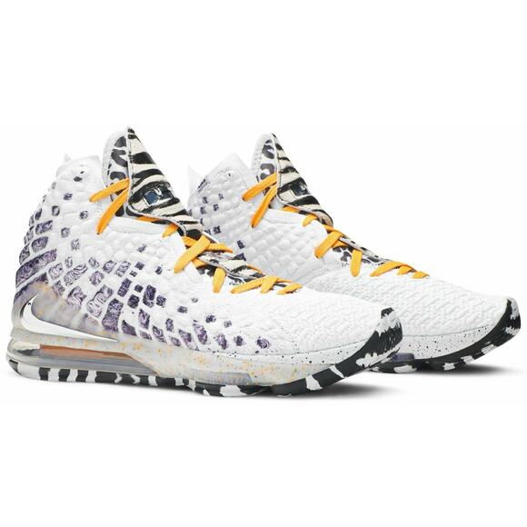 New Nike Lebron 17 'Bron 2k Playoffs' US Men's 5 - Women’s 6.5 (BQ3177-101) - Picture 1 of 5